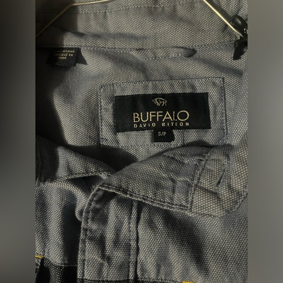 Men’s Buffalo David Britton Indigo Combo Button Down Shirt - Picture 3 of 10